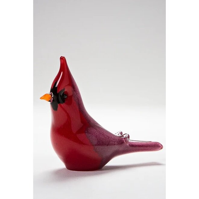 Glass Cardinal Figurine