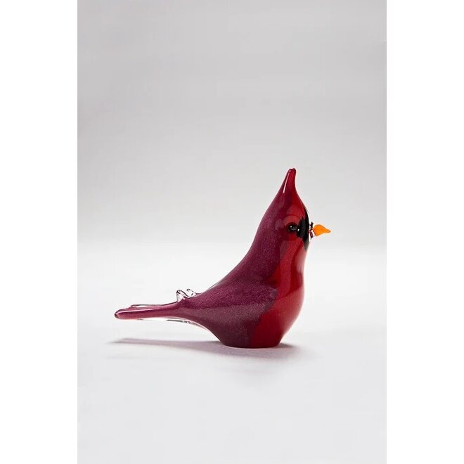 Glass Cardinal Figurine