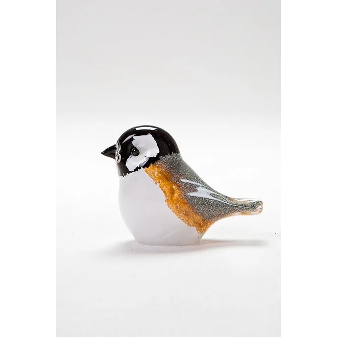 Glass Chickadee Figurine
