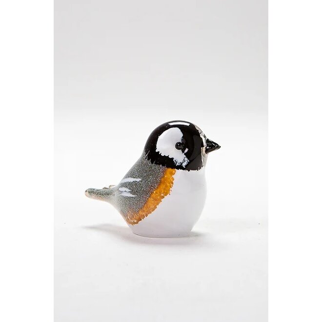 Glass Chickadee Figurine