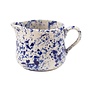Blue Splatter Milk Jug