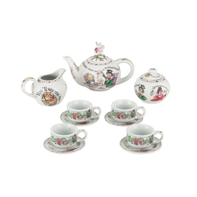 Alice in Wonderland Miniature Tea Set