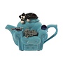 Cats on Chair Blue One Cup Teapot