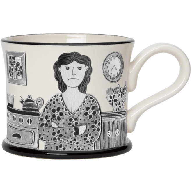 Moorland Pottery Grumpy Old Woman Mug