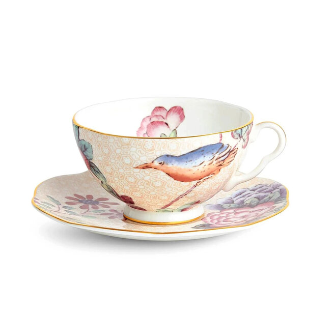 Cuckoo Peach Teacup & Saucer