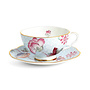 Cuckoo Blue Teacup & Saucer