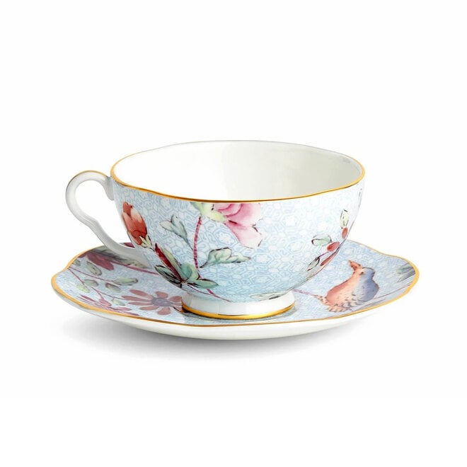 Cuckoo Blue Teacup & Saucer