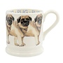Dogs Pug 1/2 Pint Mug