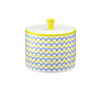 Ripple Sugar Bowl in Yellow & Blue