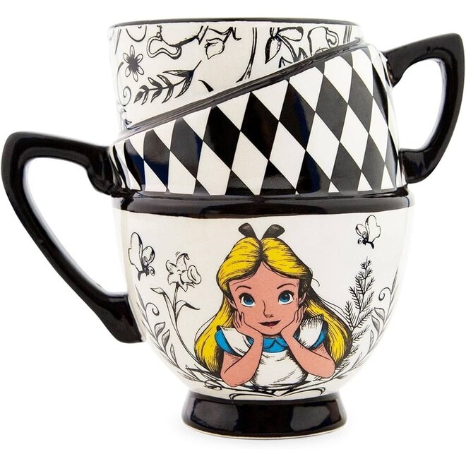 Alice in Wonderland Teacups Shaped Mug