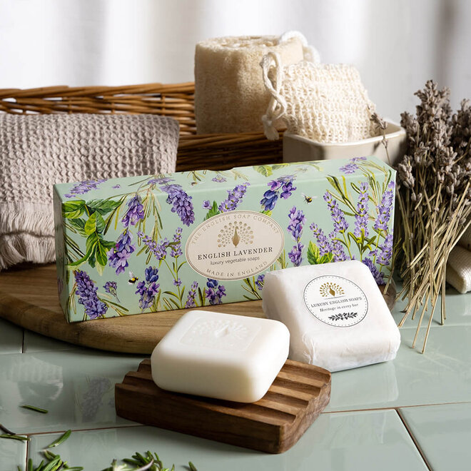 Heritage English Lavender Bar Soap Set