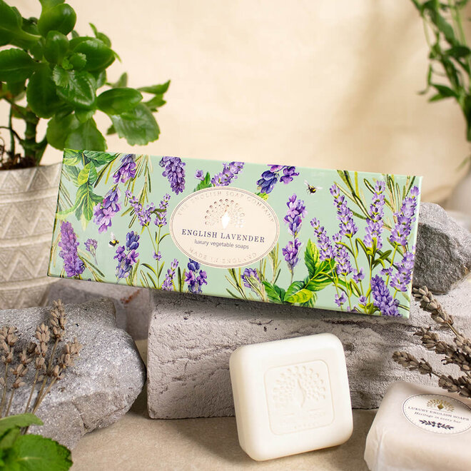 Heritage English Lavender Bar Soap Set