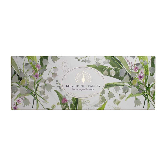 English Soap Co. Heritage Lily of The Valley Bar Soap Set