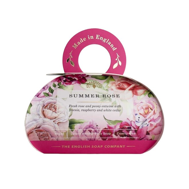English Soap Co. Heritage Summer Rose Large Gift Soap