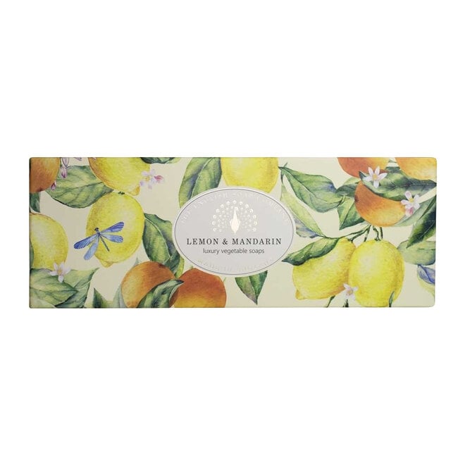 English Soap Co. Heritage Lemon & Mandarin Bar Soap Set