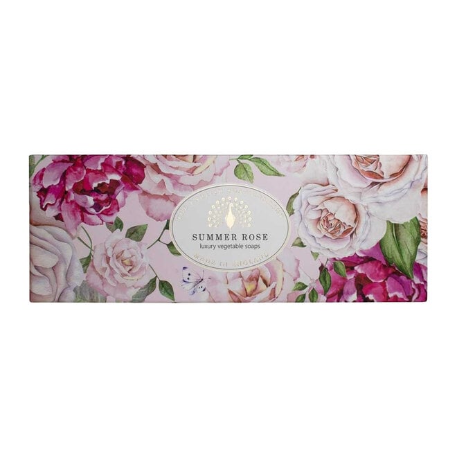 English Soap Co. Heritage Summer Rose Bar Soap Set