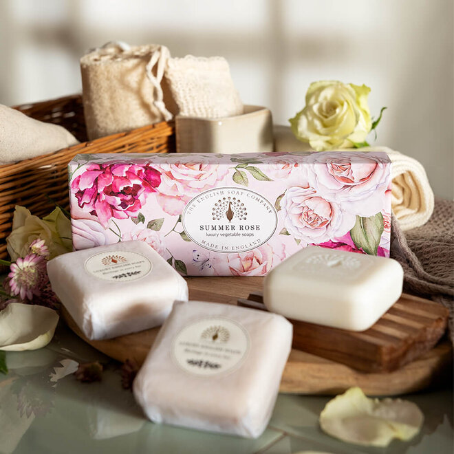 Heritage Summer Rose Bar Soap Set