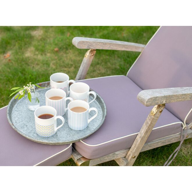 Ripple Mug in Pink & Yellow