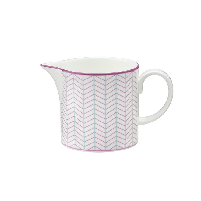Ebb Milk Jug in Pink & Turquoise