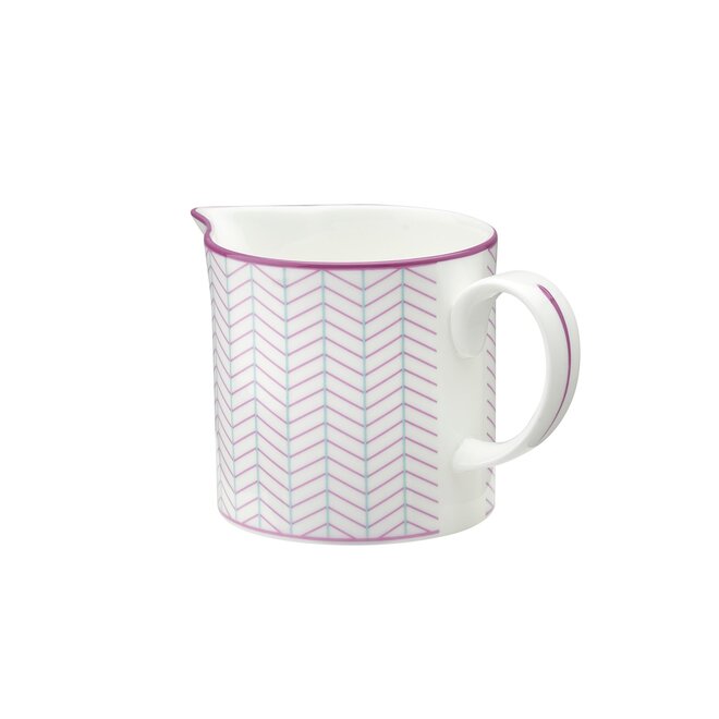 Ebb Milk Jug in Pink & Turquoise