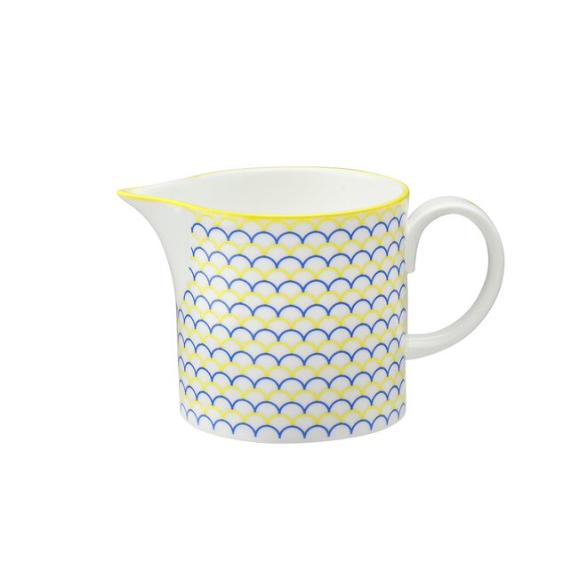 Ripple Milk Jug in Yellow & Blue
