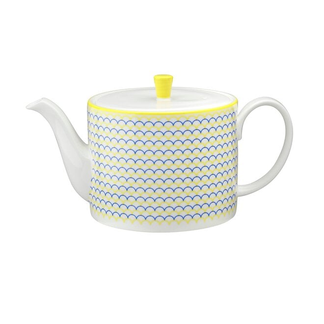 Ripple Teapot in Blue & Yellow