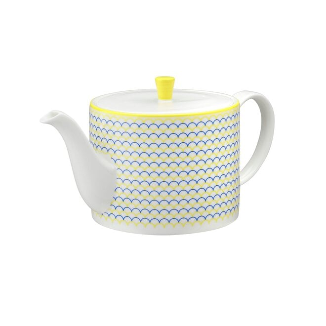 Ripple Teapot in Blue & Yellow