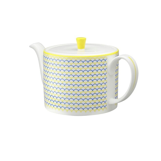 Ripple Teapot in Blue & Yellow