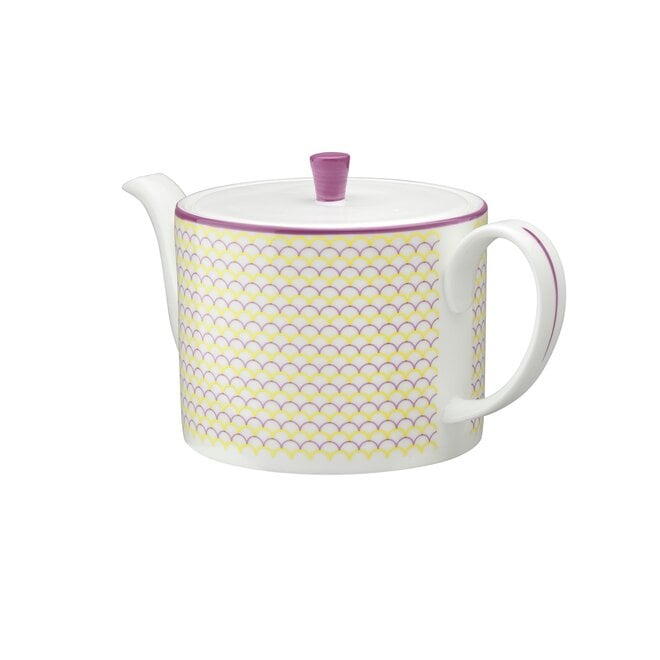 Ripple Teapot in Pink & Yellow