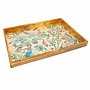 Golden Aviary Lacquer Rectangle Tray