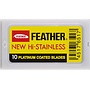 Feather Hi-Stainless Platinum Coated Double Edge Razor Blades (10 Count)