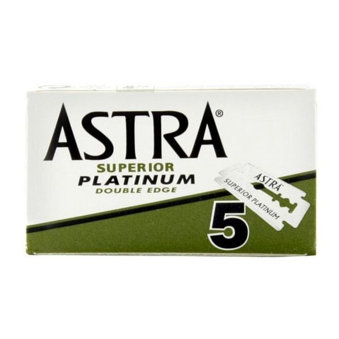 Astra Superior Platinum Double Edge Razor Blades (5 count)