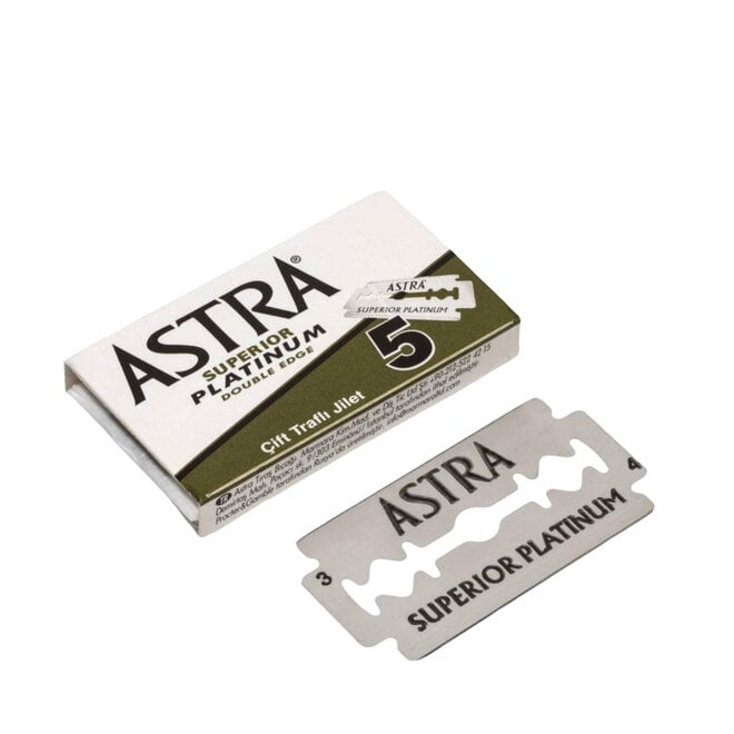Astra Superior Platinum Double Edge Razor Blades (5 count)