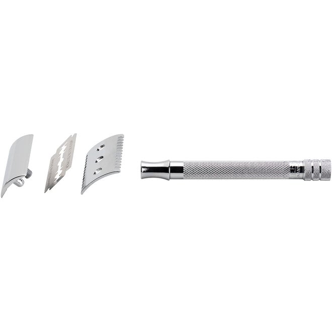 Merkur Double Edge Safety Razor 25C, Open Comb Guard