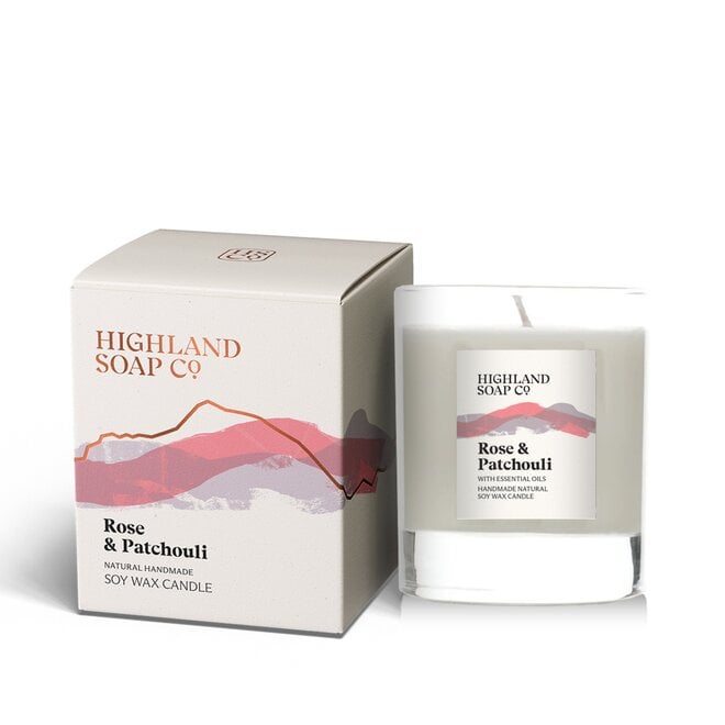 Rose & Patchouli Soy Wax Candle