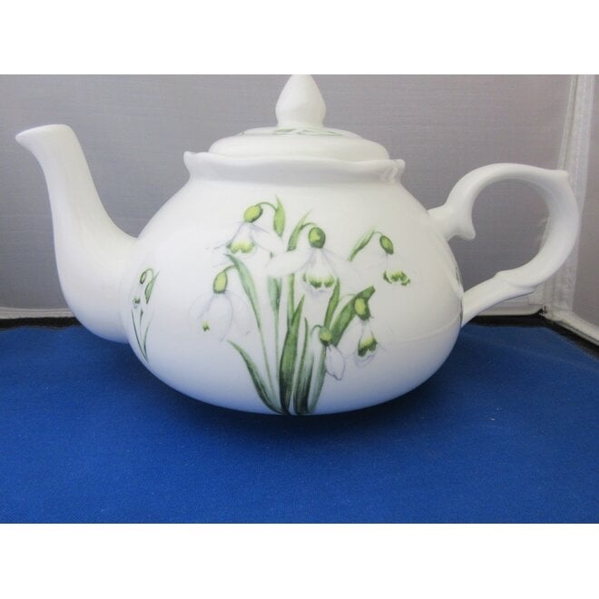 Adderley Ceramics Snowdrop Teapot