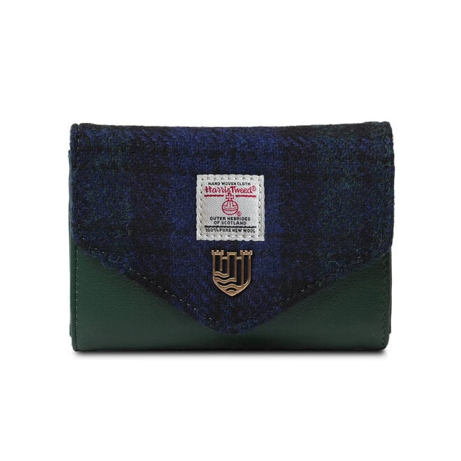 Harris Tweed Black Watch Small Clasp Purse