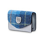 Harris Tweed Blue Tartan Card Case