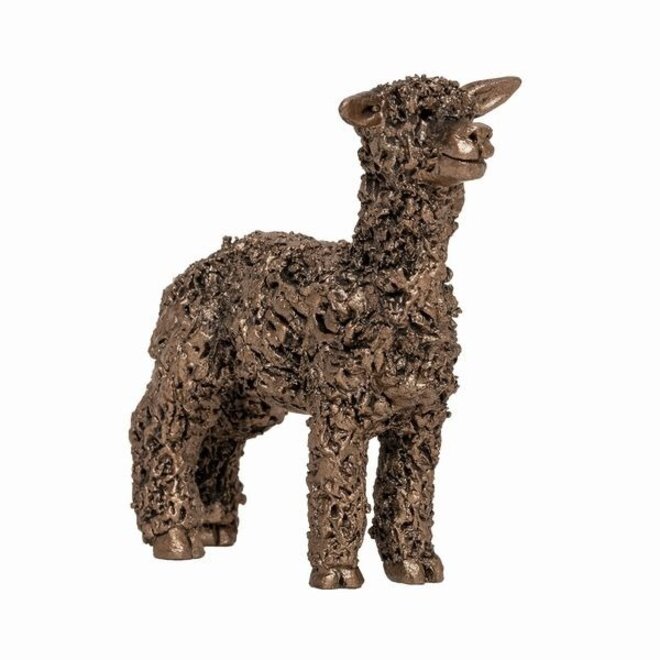Miniature Alpaca Standing Sculpture