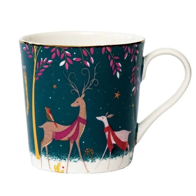 Woodland Tales Deer & Robin Mug