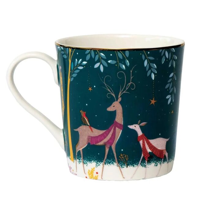 Woodland Tales Deer & Robin Mug