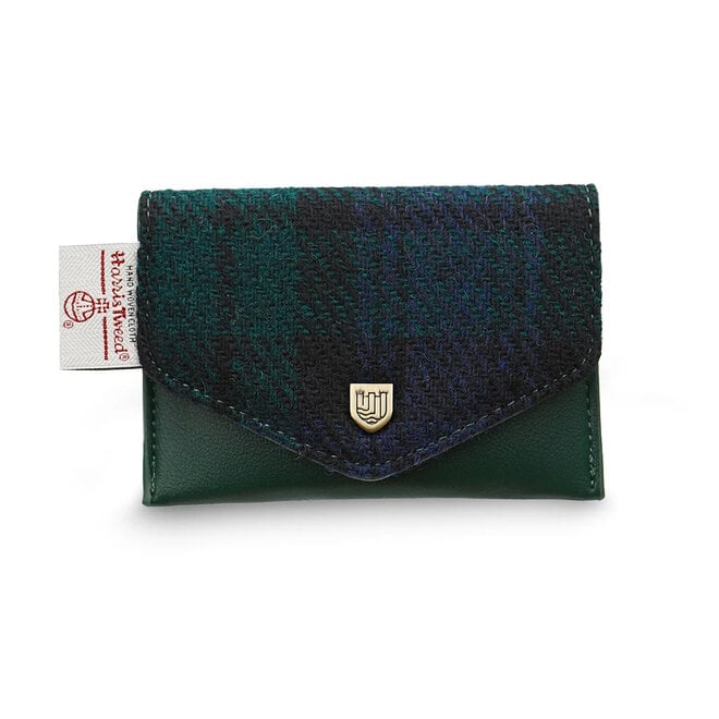 Harris Tweed Black Watch Tartan Card Wallet