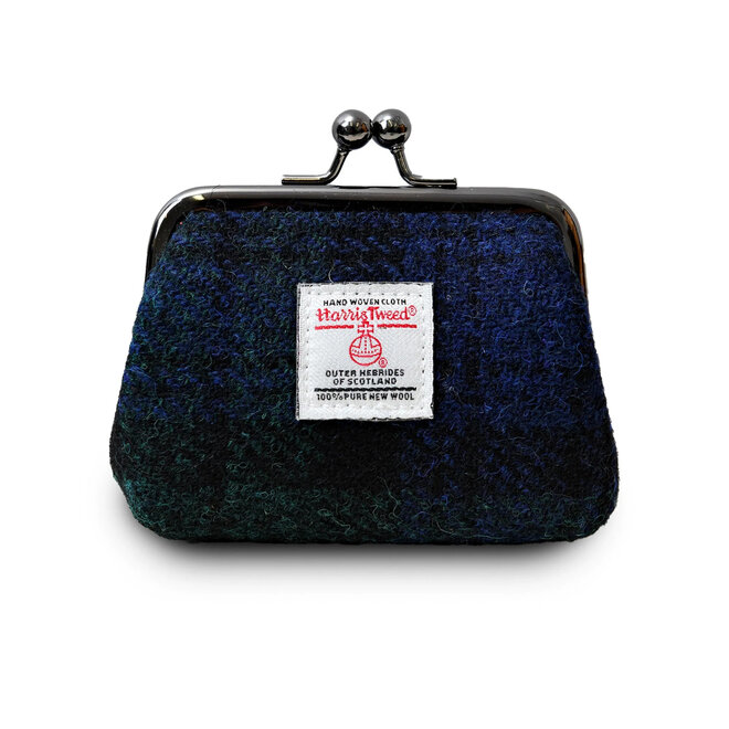 Harris Tweed Black Watch Tartan Coin Purse