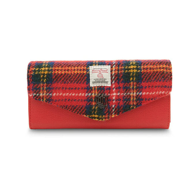 Harris Tweed Royal Stewart Tartan Large Clasp Purse
