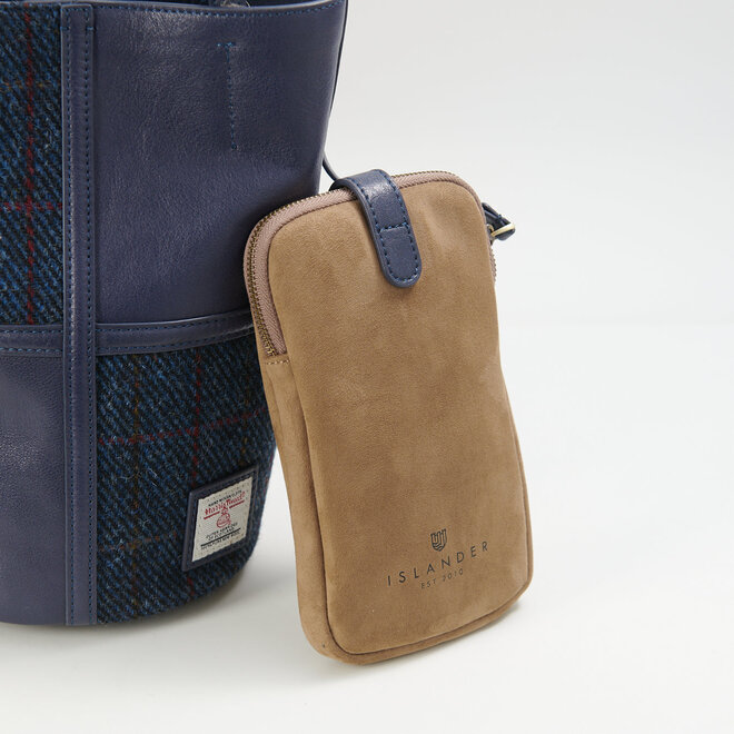 Harris Tweed Navy Over-Check Orlagh