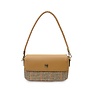 Harris Tweed Beige Dogtooth Caithness Clutch