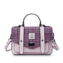 Harris Tweed Violet Mini Dogtooth Medium Satchel