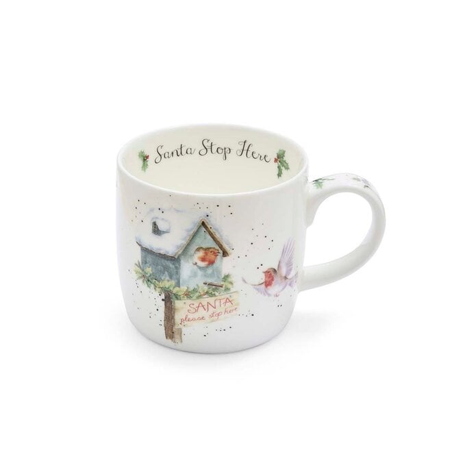 'Santa Stop Here' Small Mug