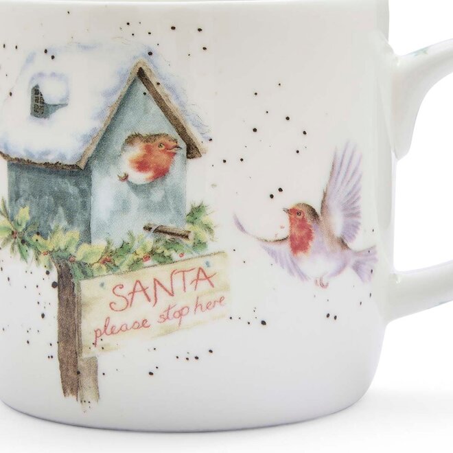 'Santa Stop Here' Small Mug