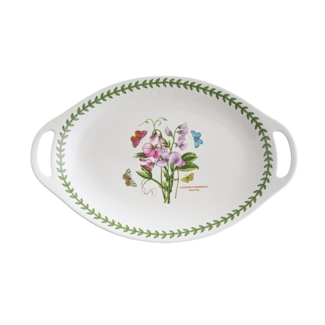 Botanic Garden Handled Oval Platter